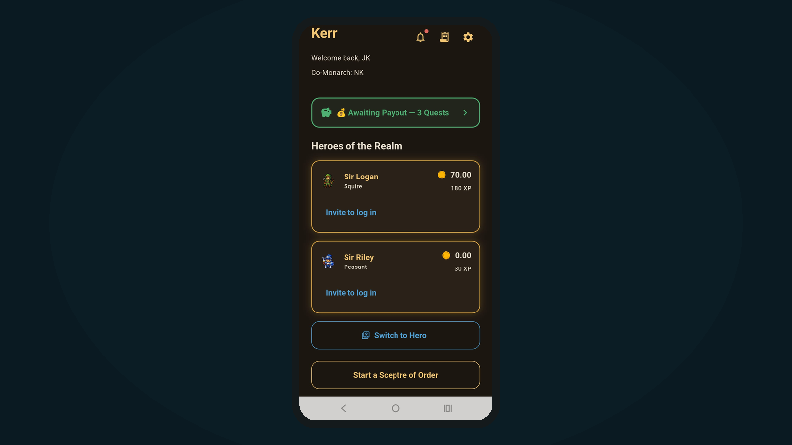 Kid's Bounty app