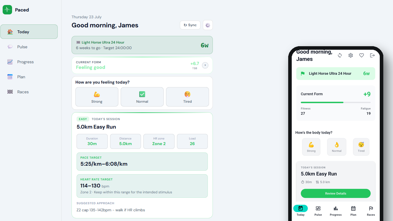 Paced app